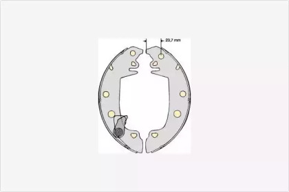 Комлект тормозных накладок MGA M671