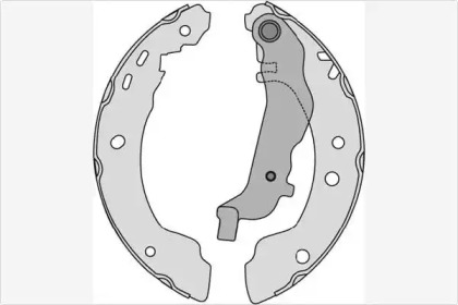 Комлект тормозных накладок MGA M703