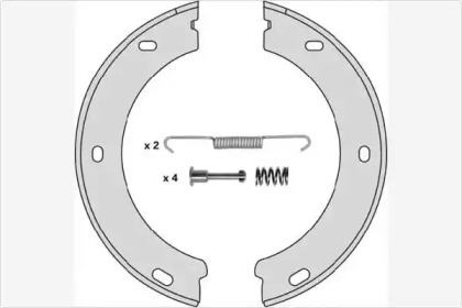 Комлект тормозных накладок MGA M705R