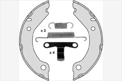 Комплект тормозных колодок, стояночная тормозная система MGA M716R