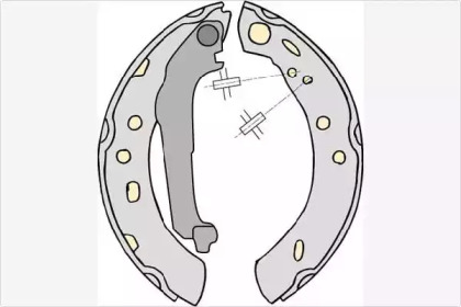 Комлект тормозных накладок MGA M719