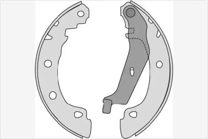 Комлект тормозных накладок MGA M737