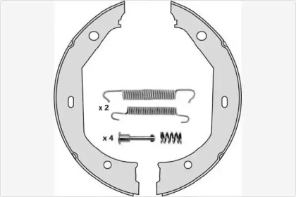 Комлект тормозных накладок MGA M773R