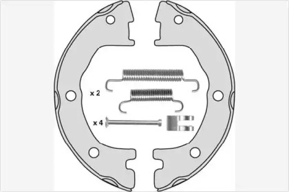 Комлект тормозных накладок MGA M784R