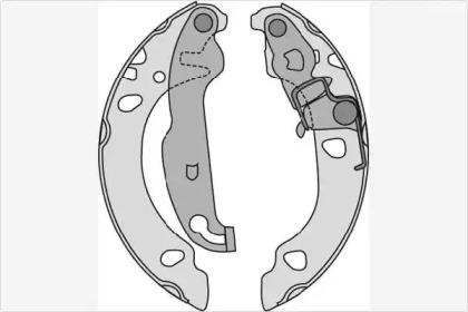 Комлект тормозных накладок MGA M789
