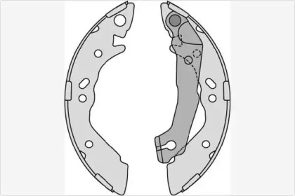 Комлект тормозных накладок MGA M797