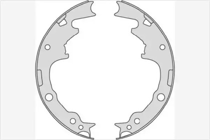 Комлект тормозных накладок MGA M798