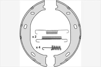 Комлект тормозных накладок MGA M804R