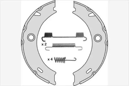 Комлект тормозных накладок MGA M805R