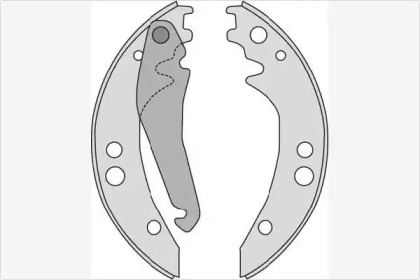 Комлект тормозных накладок MGA M806