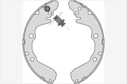 Комлект тормозных накладок MGA M809