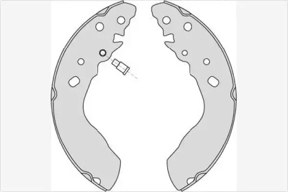 Комлект тормозных накладок MGA M814
