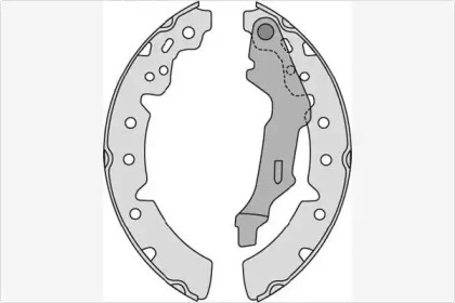 Комлект тормозных накладок MGA M816