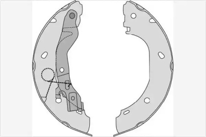 Комлект тормозных накладок MGA M821