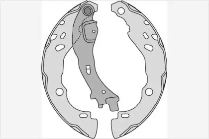 Комлект тормозных накладок MGA M834