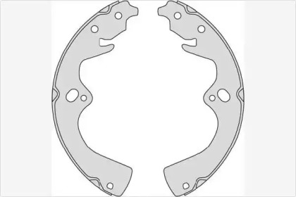 Комлект тормозных накладок MGA M837
