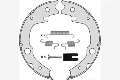 Комлект тормозных накладок MGA M840R