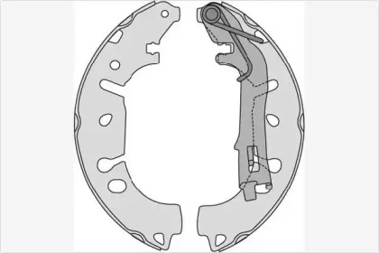 Комлект тормозных накладок MGA M842