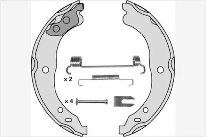 Комлект тормозных накладок MGA M845R