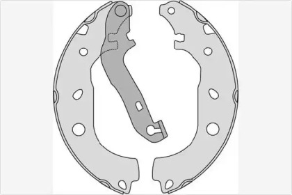 Комлект тормозных накладок MGA M846