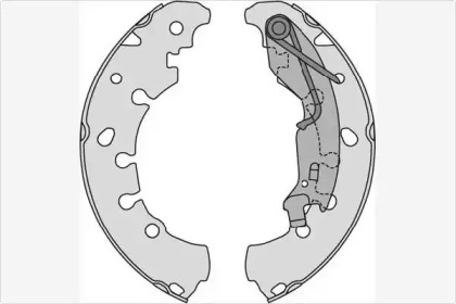 Комлект тормозных накладок MGA M848