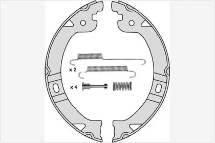 Комлект тормозных накладок MGA M850R