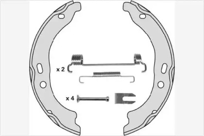 Комлект тормозных накладок MGA M851R