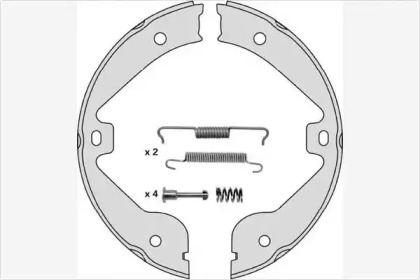 Комлект тормозных накладок MGA M854R