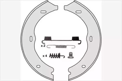 Комлект тормозных накладок MGA M855R