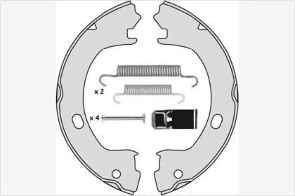 Комлект тормозных накладок MGA M856R