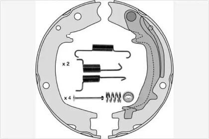 Комлект тормозных накладок MGA M857R