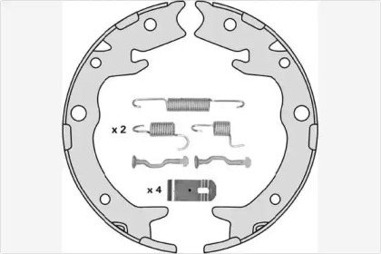 Комлект тормозных накладок MGA M867R