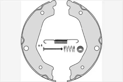 Комлект тормозных накладок MGA M868R