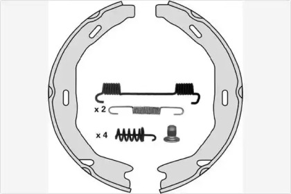 Комлект тормозных накладок MGA M869R