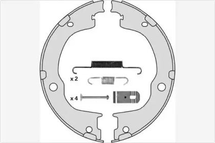 Комлект тормозных накладок MGA M870R