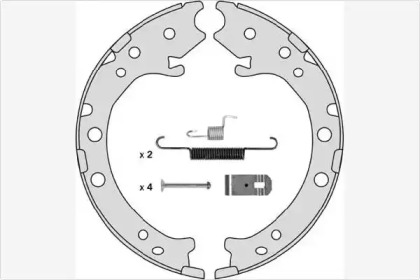 Комлект тормозных накладок MGA M883R