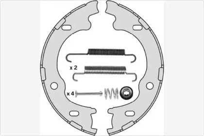 Комлект тормозных накладок MGA M886R