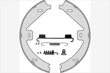 Комлект тормозных накладок MGA M889R