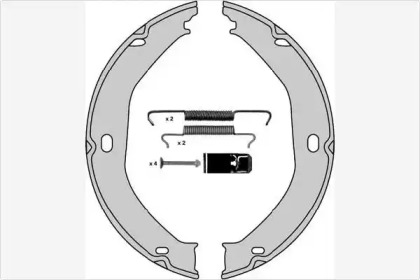 Комлект тормозных накладок MGA M893R