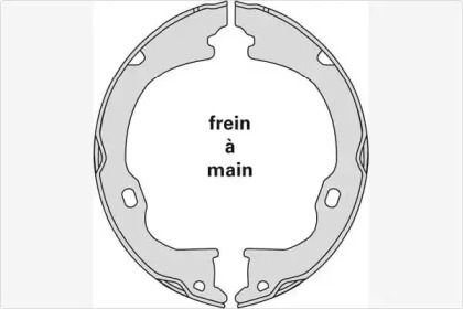 Комлект тормозных накладок MGA M896
