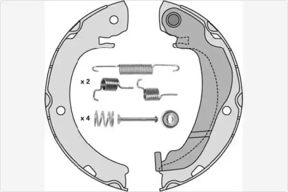 Комлект тормозных накладок MGA M899R