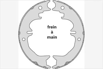 Комлект тормозных накладок MGA M902
