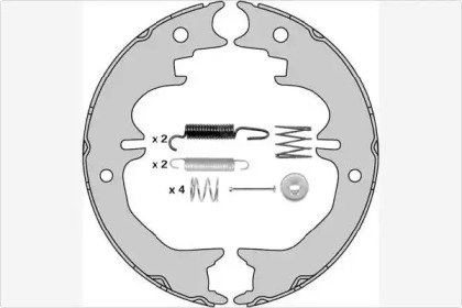 Комлект тормозных накладок MGA M902R
