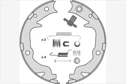 Комлект тормозных накладок MGA M921R