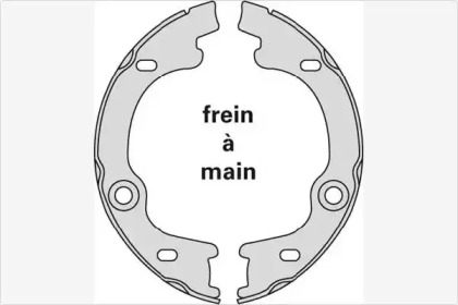 Комплект тормозных колодок, стояночная тормозная система MGA M923