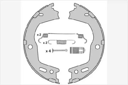 Комлект тормозных накладок MGA M939R