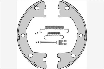 Комлект тормозных накладок MGA M940R