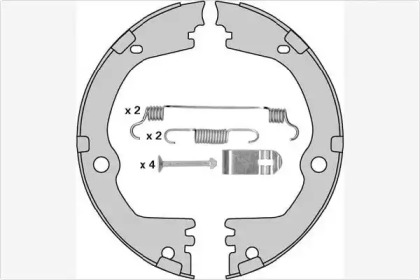 Комлект тормозных накладок MGA M955R