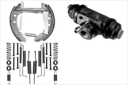 Комплект тормозов, барабанный тормозной механизм MGA PM585560
