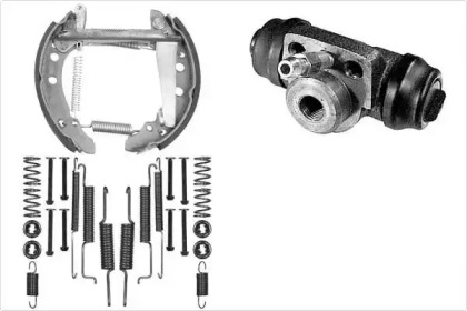 Комплект тормозов, барабанный тормозной механизм MGA PM585599